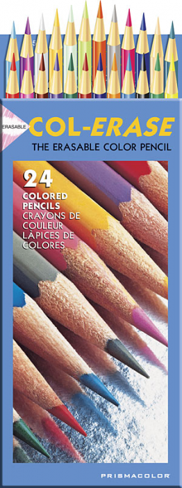 Prismacolor Col-Erase Erasable Colored Pencil, 24-Count, Assorted Colors  (20517)