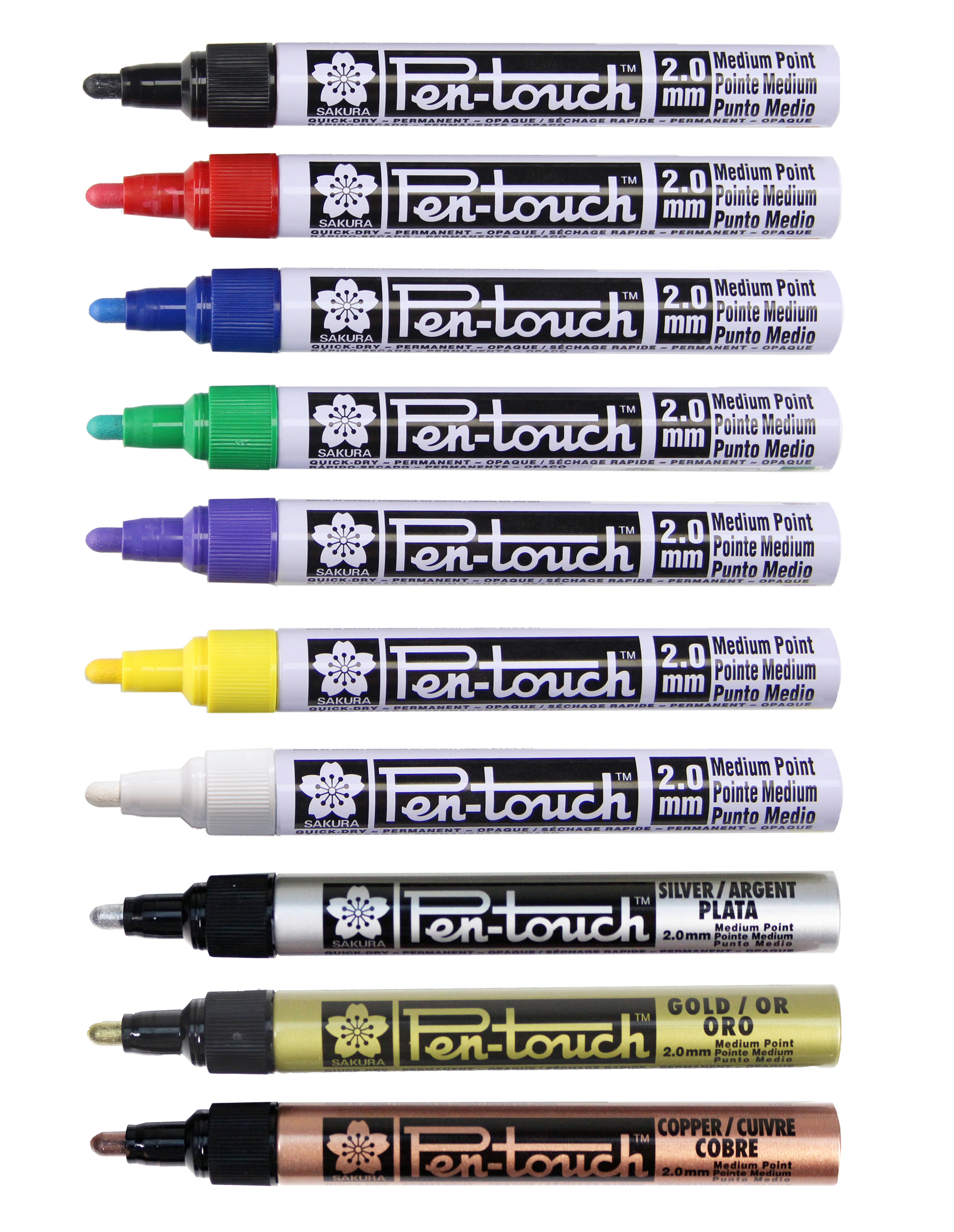 Sakura® PenTouch® Metallic Paint Markers (5-Pack), Labeling & Marking, Conservation Supplies, Preservation