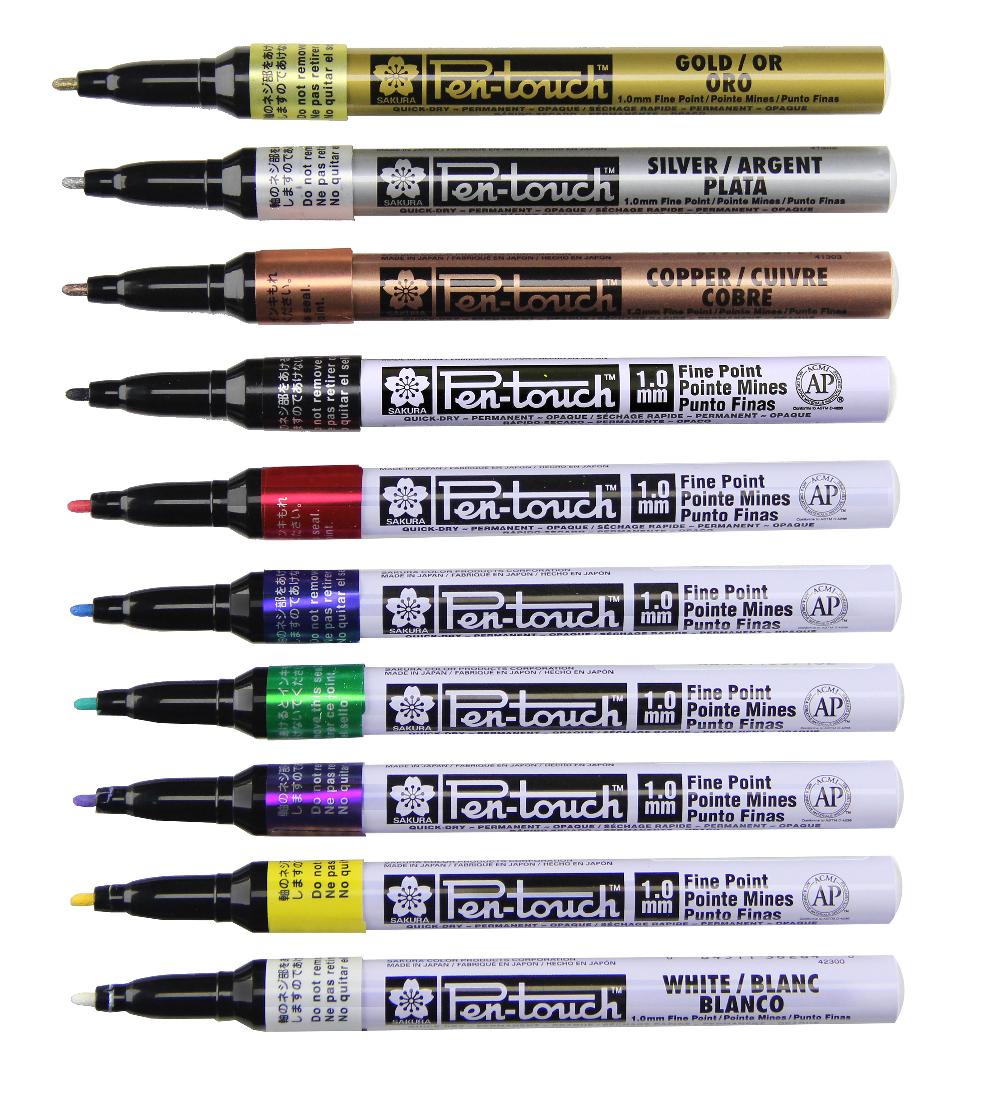 Sakura PenTouch Fine Marker - Silver