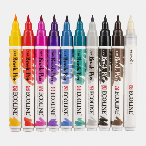 ECOLINE BRUSH-PEN SET OF 5 COLOURS at Rs 1350/piece, Vasant Kunj, New  Delhi